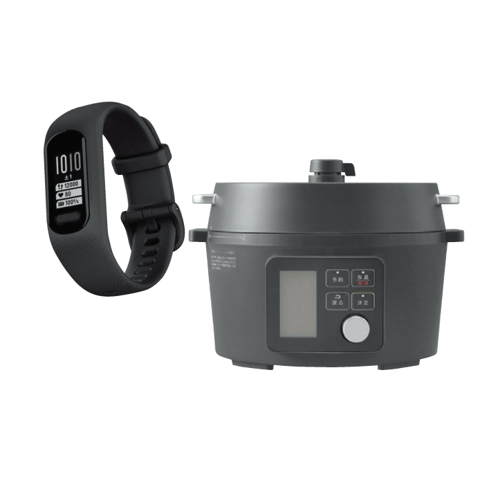 GARMINスマートウォッチ&アイリスオーヤマ電気圧力鍋